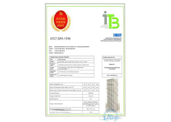 Ulusal Teknik Onay Belgesi